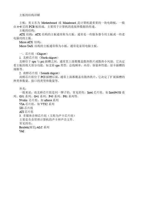 主板的结构详解