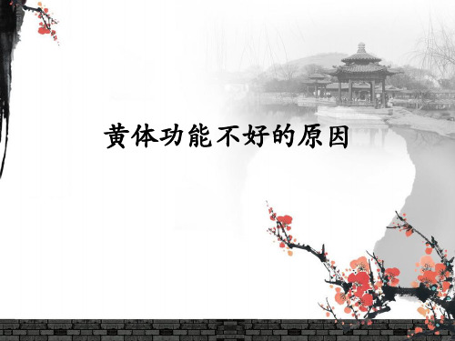 黄体功能不好的原因