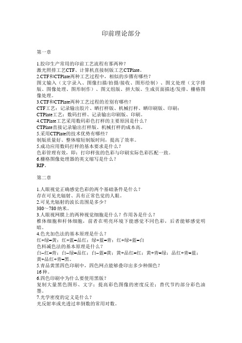 印前理论题目解答
