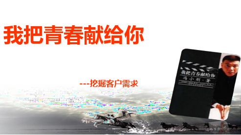 如何挖掘银行保险客户需求PPT