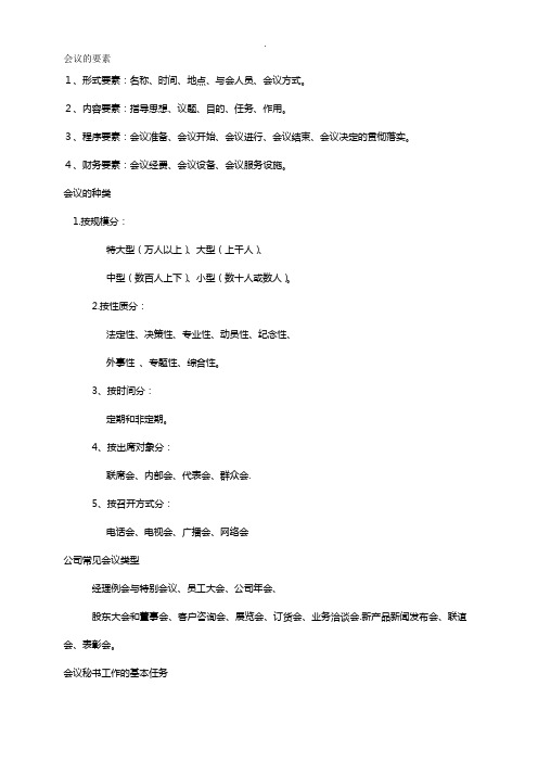 会议的要素