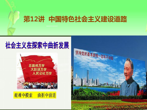 2018-2019高考高三历史学科一轮复习课件 第12讲  中国特色社会主义建设道路