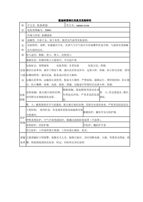 氨基树脂