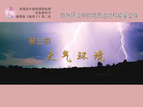 湘教版高中地理必修一2.3大气环境 课件(共23张PPT)