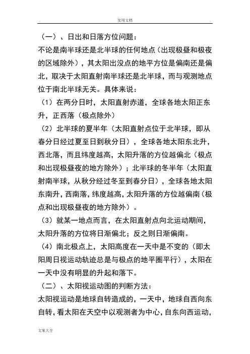 日出日落方位详解[1]