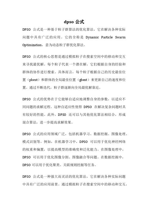 dpso公式