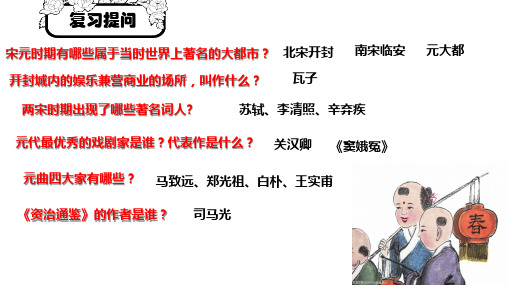 人教部编版七年级历史下册第13课《宋元时期科技与中外交通》 (共28张PPT)