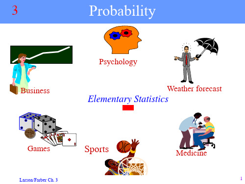 Chapter 3 Probability Statistics 统计学 英文教材
