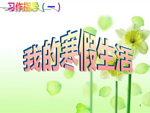 习作我的寒假趣事ppt课件