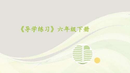 人教版六年级数学下册单元检测导学案课件PPT第三单元