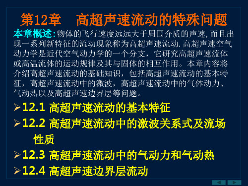 第12章  高超声速流动的特殊问题 气体动力学 教学课件