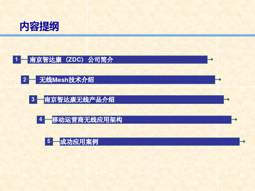 网络WiFi-ZDC基于WiFi的无线Mesh网络解决方案