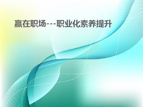 职业化素养能力提升课件
