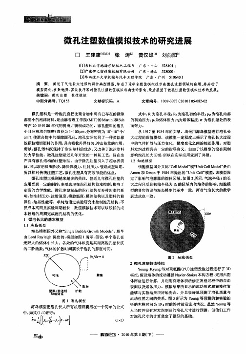 微孔注塑数值模拟技术的研究进展