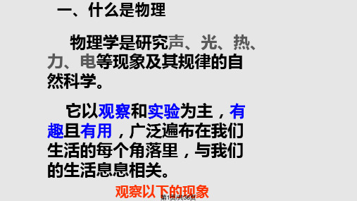 八年级物理科学之旅PPT课件