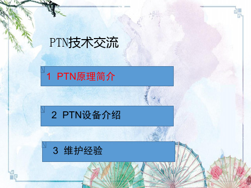 【能力提升培训】PTN产品介绍-特性和维护经验