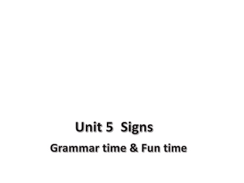 六年级上册英语课件-Unit 5 SignsB-译林版(三起)(共21张PPT)
