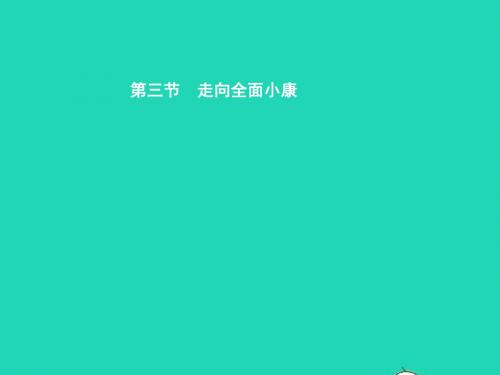 八年级政治下册 第二单元 走进小康时代 第三节 走向全