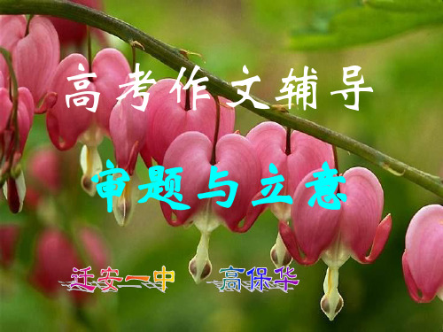 高考作文辅导——审题与立意1精品课件