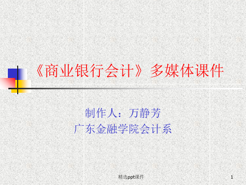 商业银行会计多媒体2