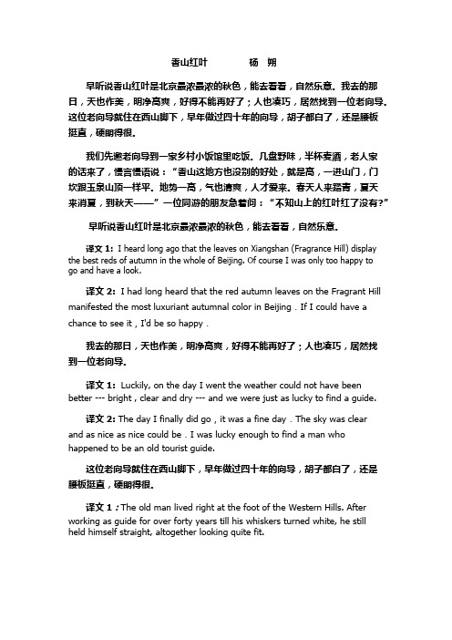 翻译复习资料