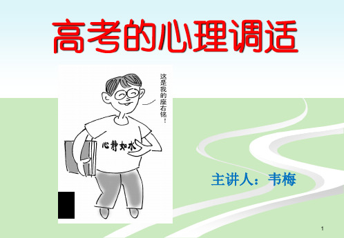 高考考前心理辅导讲座幻灯片