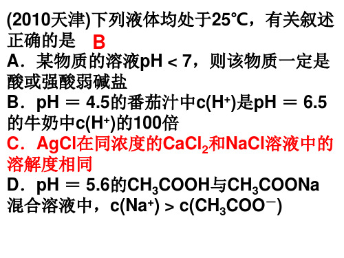 沉淀的生成、溶解、转化