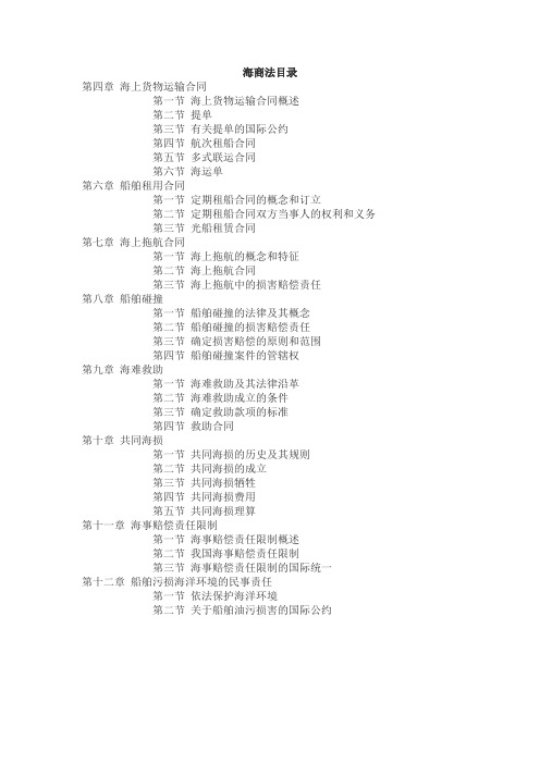 海商法笔记已印