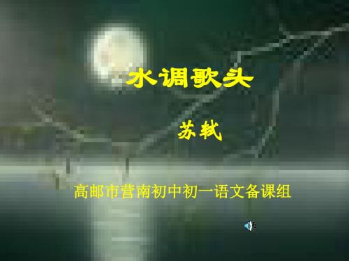 水调歌头·明月几时有PPT课件71 苏教版 (共34张PPT)