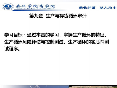 9第九章生产与存货循环审计总结