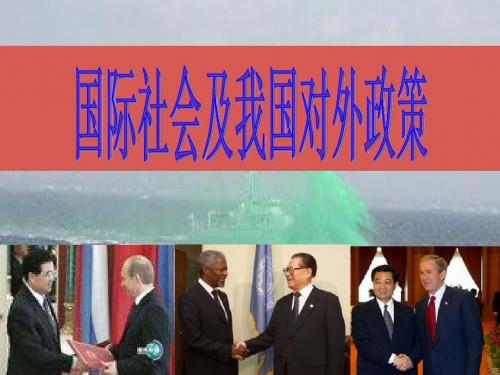高三政治课件-2、国际社会及我国对外政策 精品