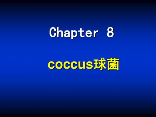 第八章coccus球菌