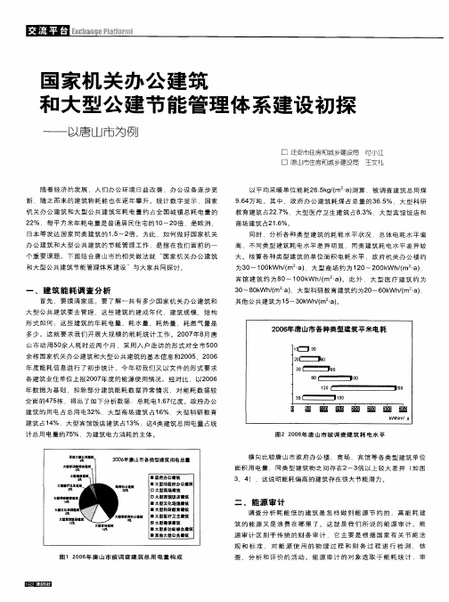 国家机关办公建筑和大型公建节能管理体系建设初探——以唐山市为例