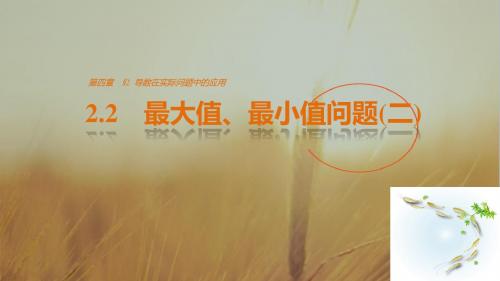 2018版高中数学北师大版选修1-1课件：第四章 导数应用