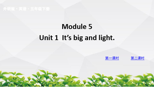 外研版英语五年级下册课件：Module 5 Unit 1