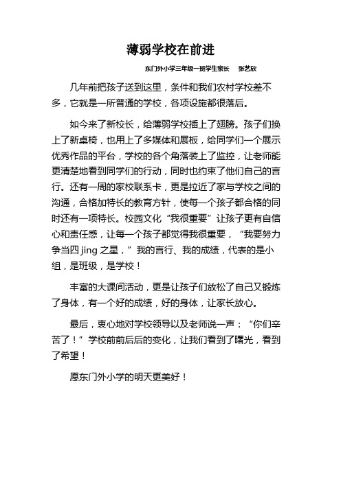 张艺欣——丛台区东门外小学  赵红玉
