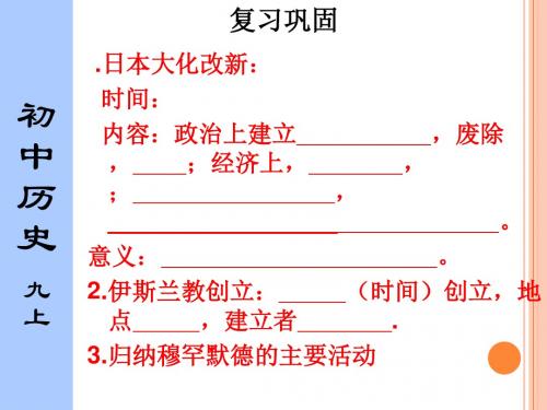 中古欧洲社会PPT(人教版)