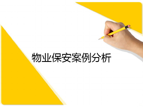 保安案例分析PPT课件