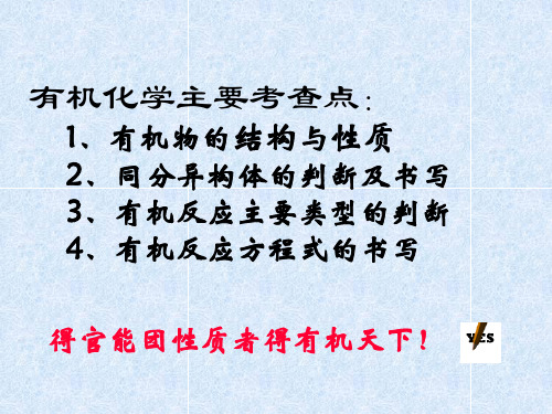 官能团的结构与性质