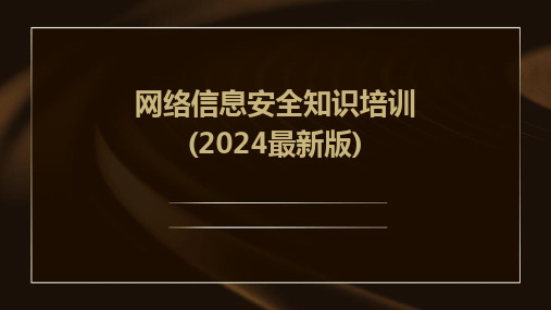 2024版网络信息安全知识培训(最新版)