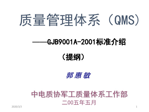 质量GJB标准培训