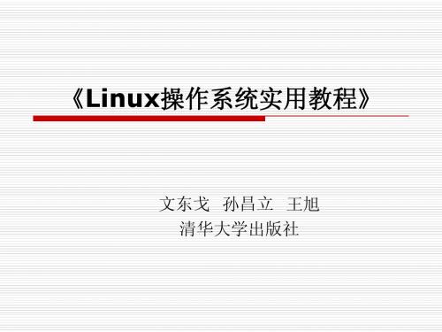 Linux系统第一章