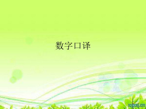 数字口译