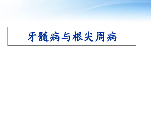 牙髓病与根尖周病  ppt课件