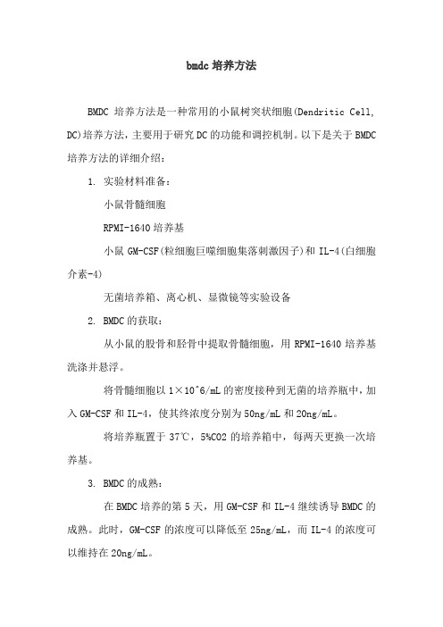 bmdc培养方法