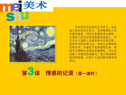 七年级美术课件03情感的记录