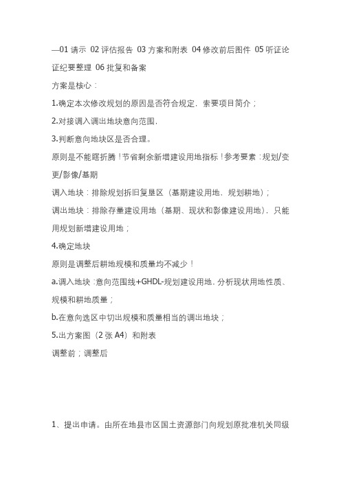 规划修改作业流程