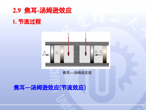 华东理工大学《物理化学》课件2.9 JT效应、相平衡计算
