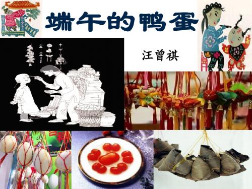 《端午的鸭蛋》ppt课件