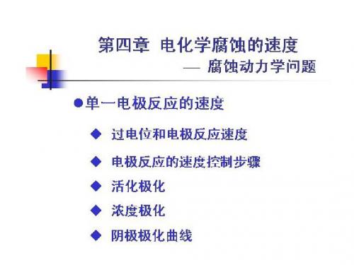 4+电化学腐蚀的速度